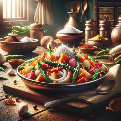 Gemüse-Sambar mit Kokos