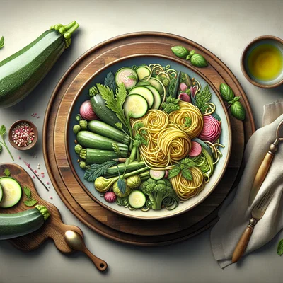 Zucchini-Kohlrabi-Nudeln
