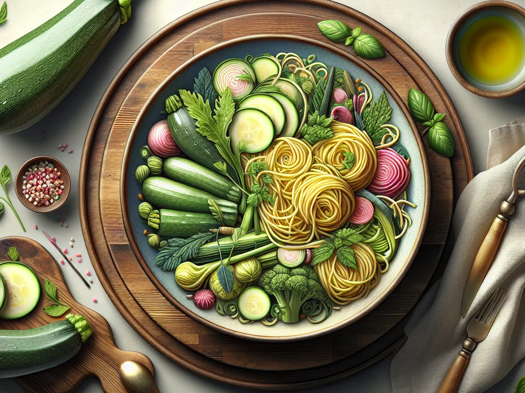 Zucchini-Kohlrabi-Nudeln