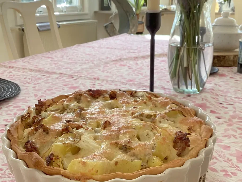 Hack-Kartoffel-Pie mit Spitzkohl