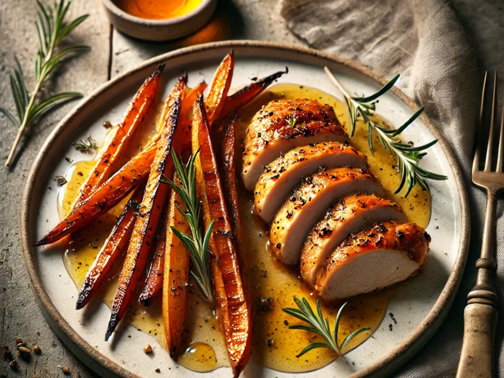 Steckrüben mit Hähnchen