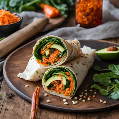 Karotten-Kimchi-Wrap