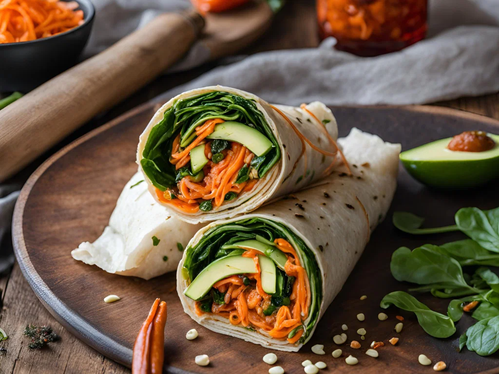 Karotten-Kimchi-Wrap