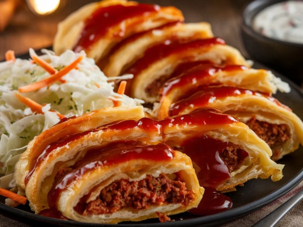 BBQ-Maultaschen mit Coleslaw & Ranch-Dip