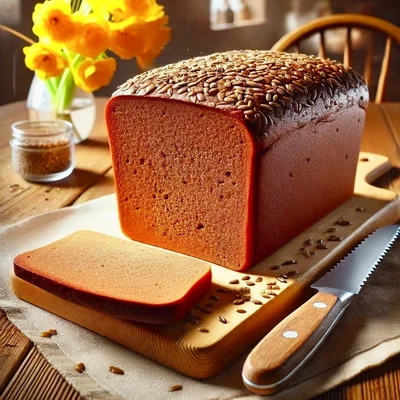 Frisches Roggenbrot mit Saaten