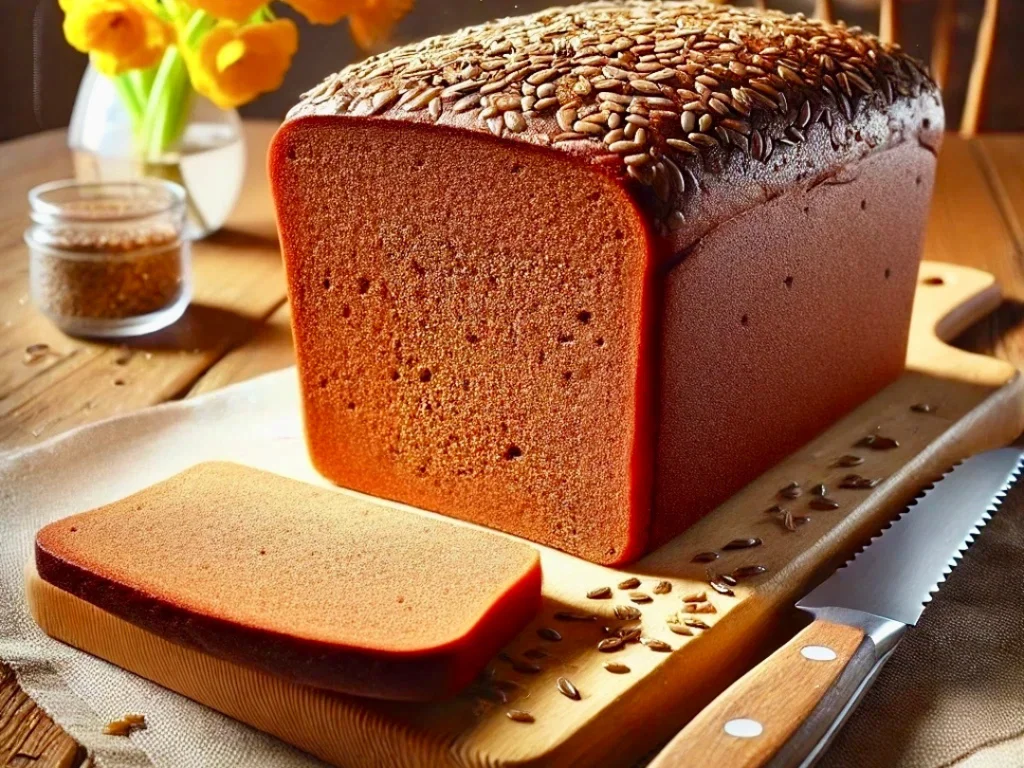 Frisches Roggenbrot mit Saaten