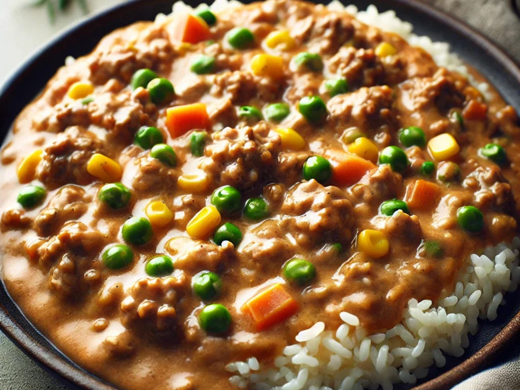 Cremige Hackfleisch-Reis-Pfanne & Überbackener Hackfleisch-Reis-Auflauf