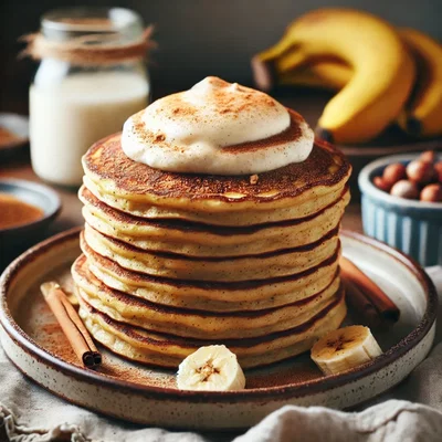 Haselnuss-Bananen-Pancakes