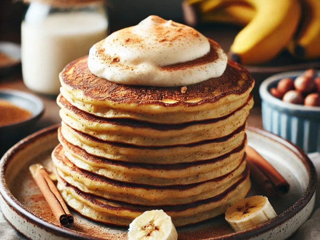 Haselnuss-Bananen-Pancakes