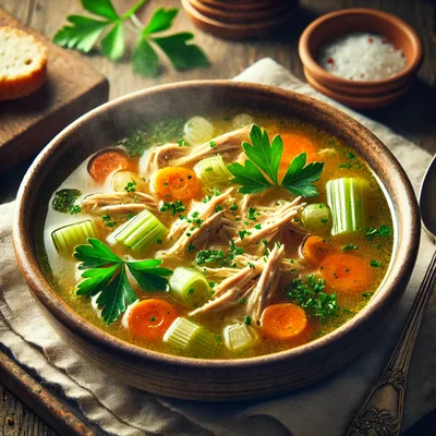Hühnersuppe & Hühnerfrikassee