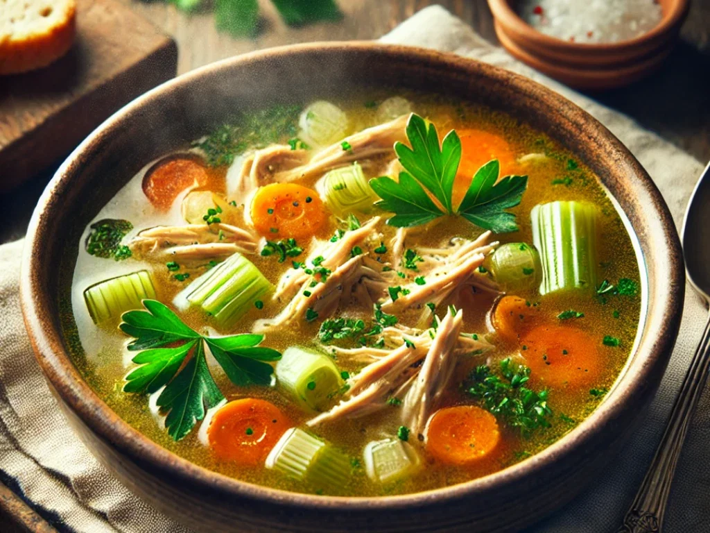 Hühnersuppe & Hühnerfrikassee