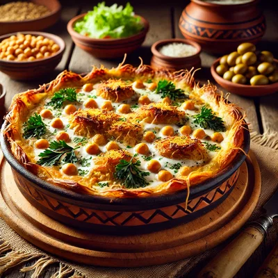 Vegane Tavë Kosi – Albanischer Joghurt-Auflauf ohne Fleisch