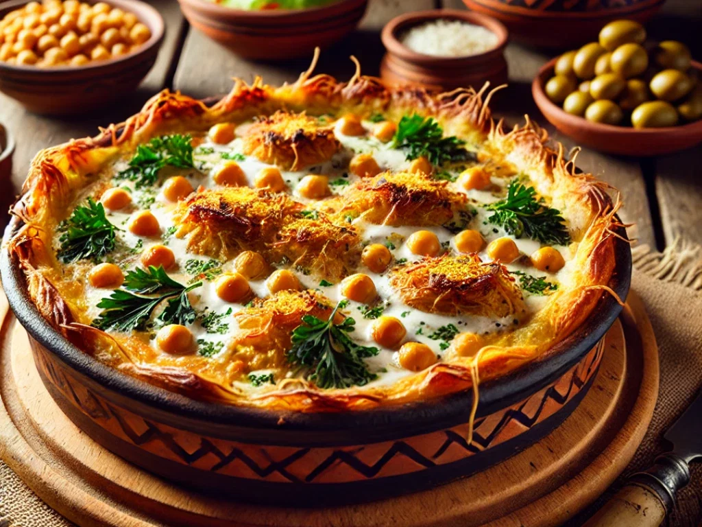 Vegane Tavë Kosi – Albanischer Joghurt-Auflauf ohne Fleisch