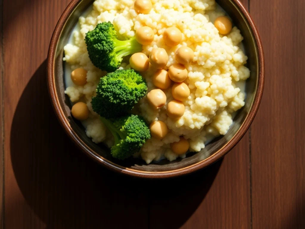 Cremiger Kokos-Couscous mit Brokkoli & Kichererbsen