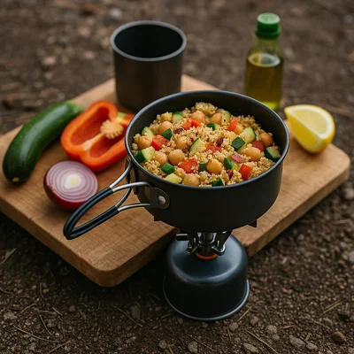 One-Pot Couscous mit Kichererbsen & Gemüse