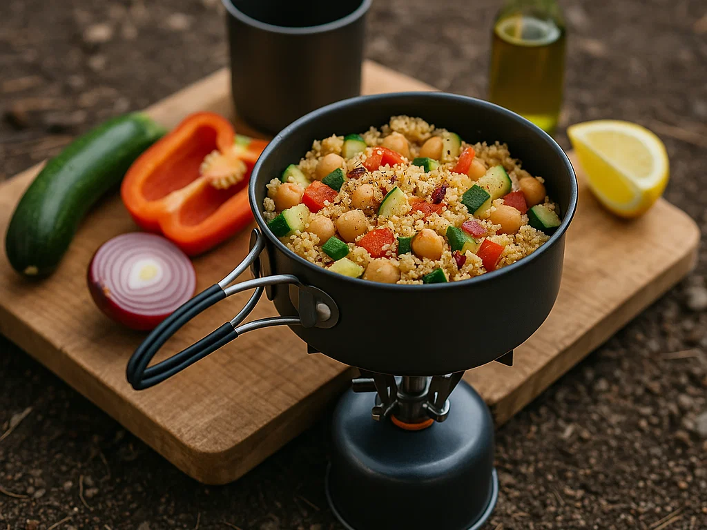 One-Pot Couscous mit Kichererbsen & Gemüse