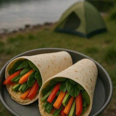 Wraps mit Hummus & knackigem Gemüse