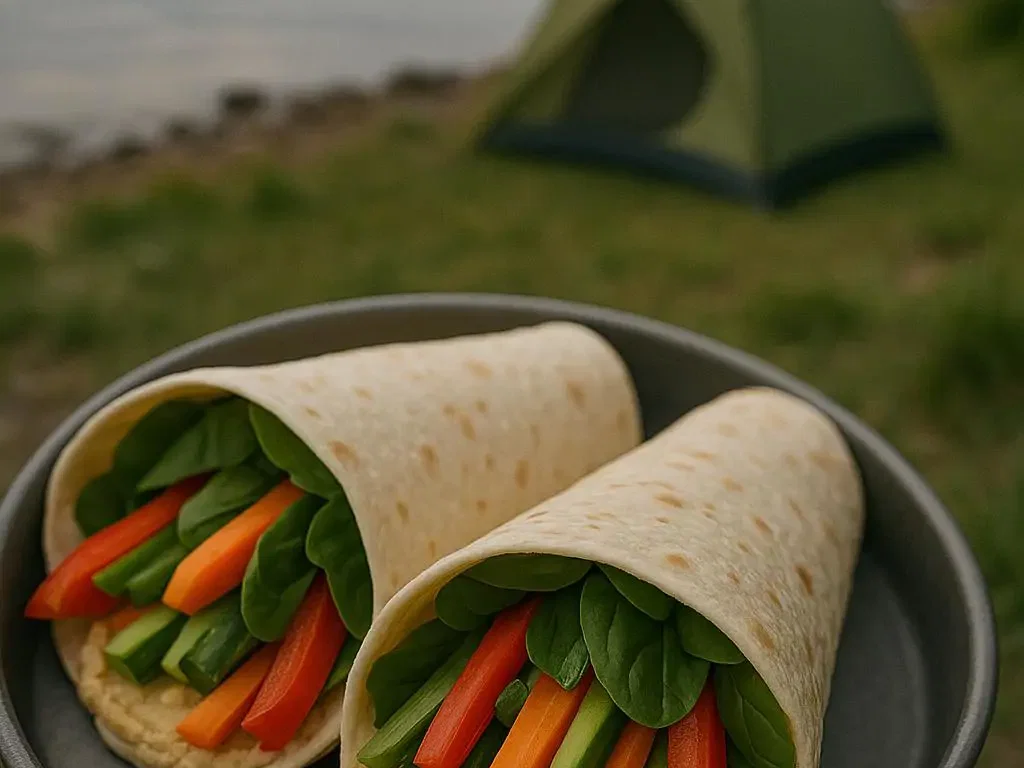 Wraps mit Hummus & knackigem Gemüse