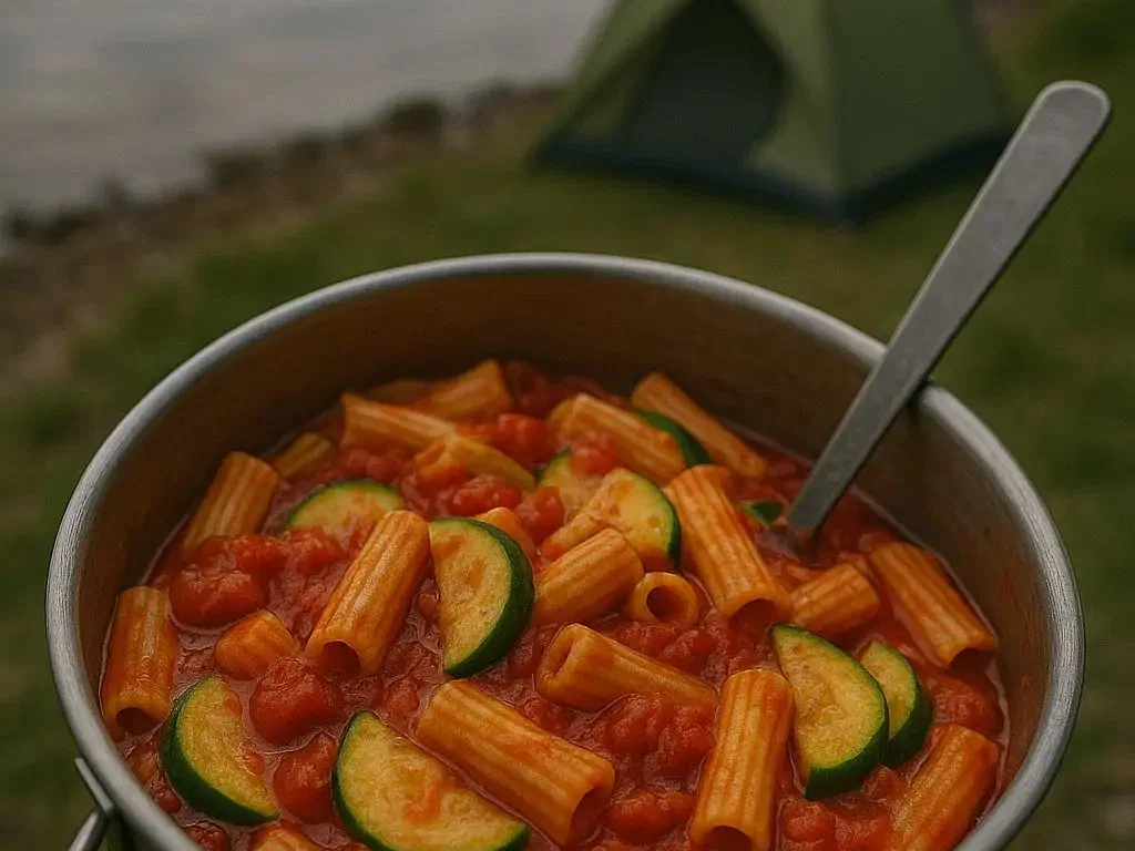 Tomaten-Zucchini-Pasta aus dem Topf