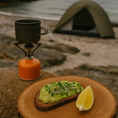 Avocado-Brot mit Sprossen & Zitrone