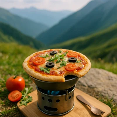 Fladenbrot-Pizza vom Kocher