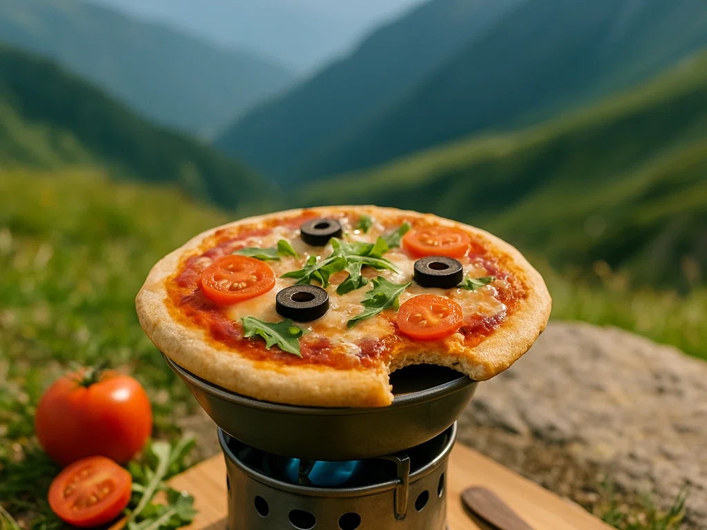 Fladenbrot-Pizza vom Kocher