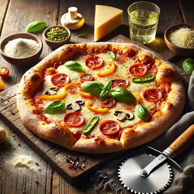 Einfache Pizza Margherita
