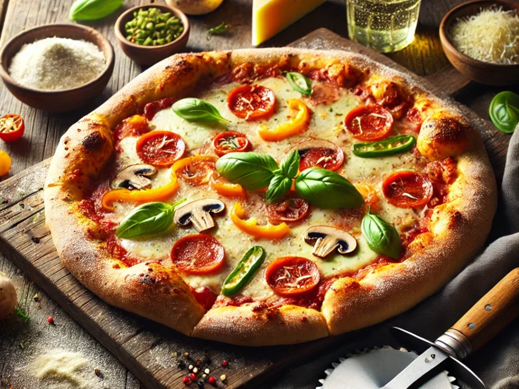 Einfache Pizza Margherita