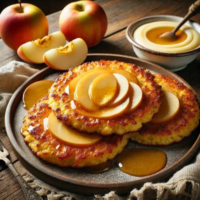 Kartoffel-Apfelmus-Pfannkuchen