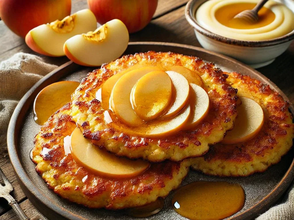 Kartoffel-Apfelmus-Pfannkuchen