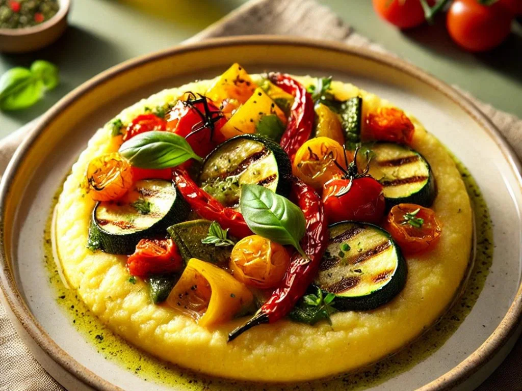 Polenta mit sautiertem Gemüse