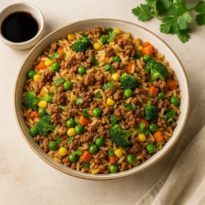 Hackfleisch-Gemüse-Stir-Fry