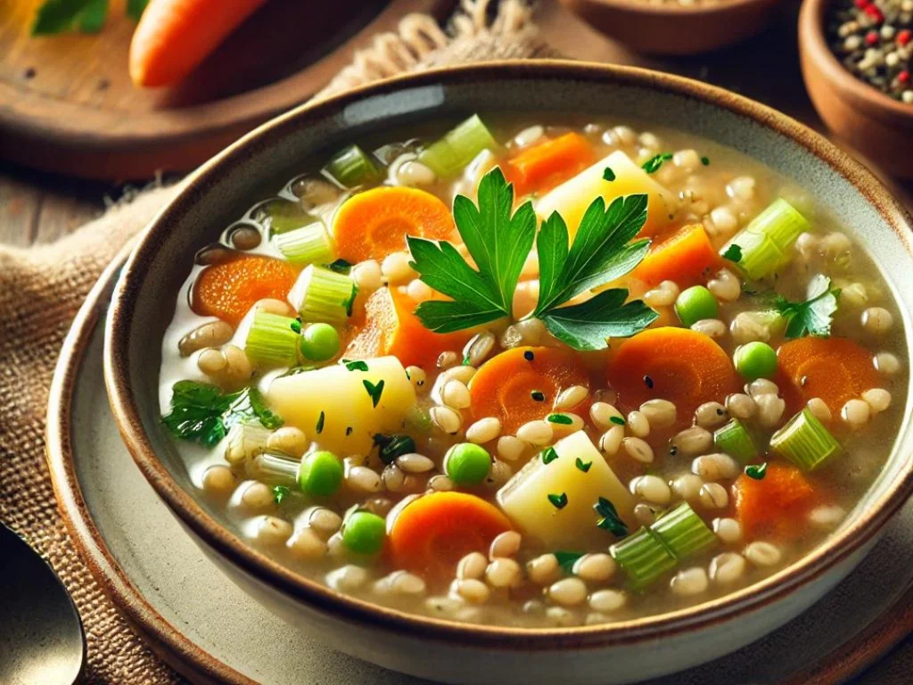 Perlgraupen-Gemüsesuppe