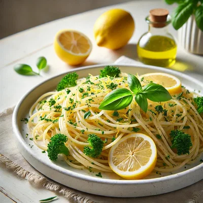 Zitronen-Kräuter-Spaghetti