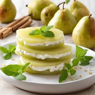 Birnen mit Frischkäse und Honig
