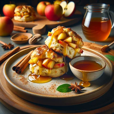 Apfel-Zimt-Scones mit Honigglasur