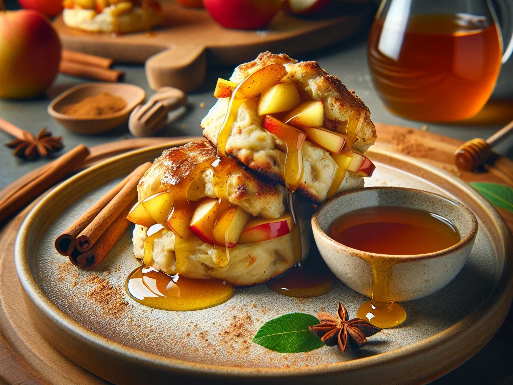 Apfel-Zimt-Scones mit Honigglasur