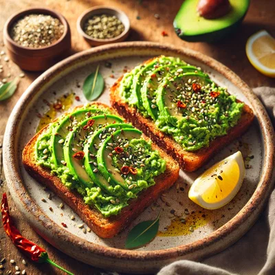 Avocado-Brot mit Hanfsamen
