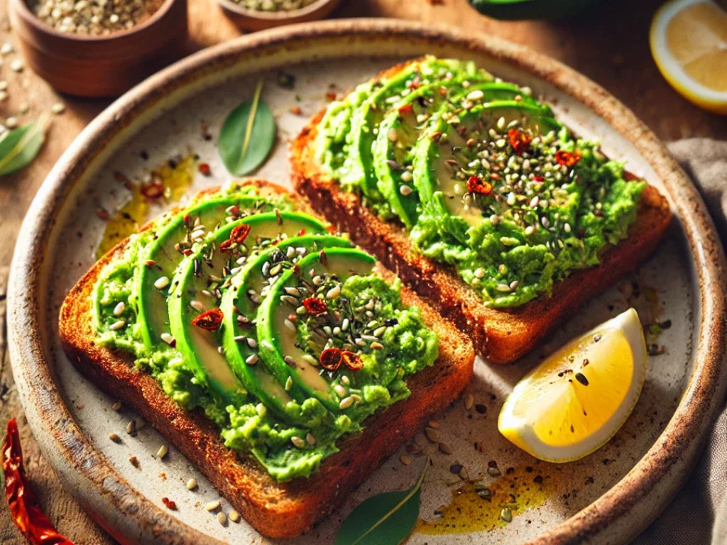 Avocado-Brot mit Hanfsamen