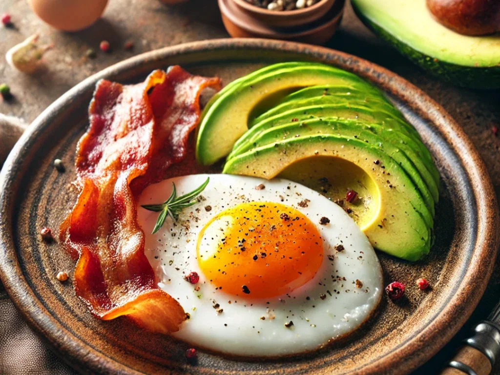 Spiegelei mit Speck & Avocado
