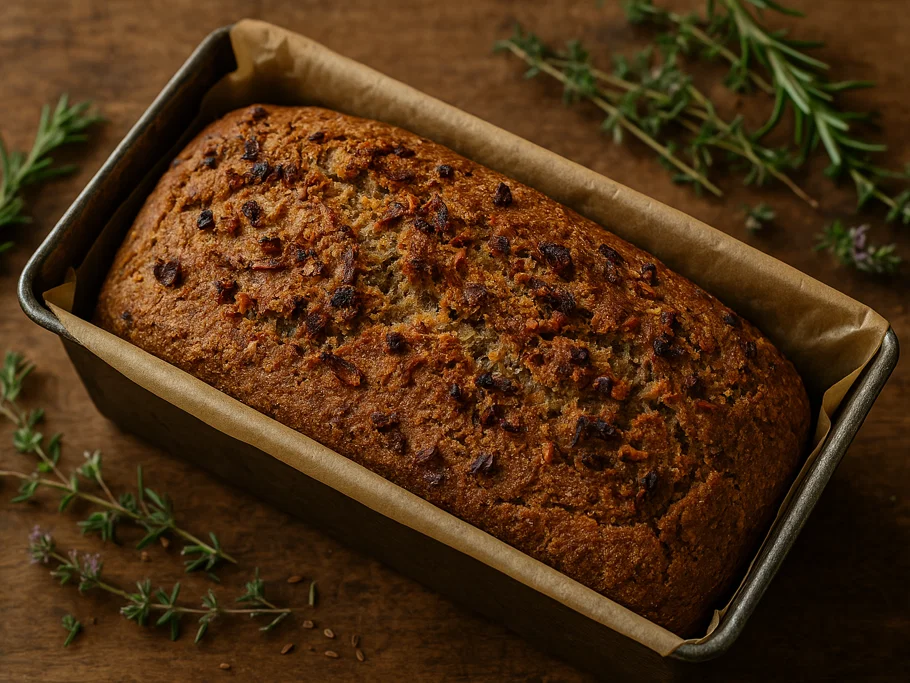 Dinkel-Vollkornbrot mit Röstzwiebeln