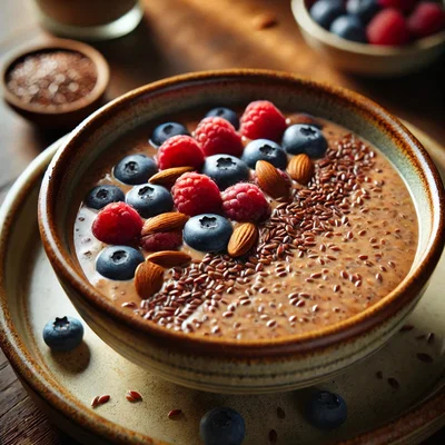 Leinsamen-Pudding mit Vanille