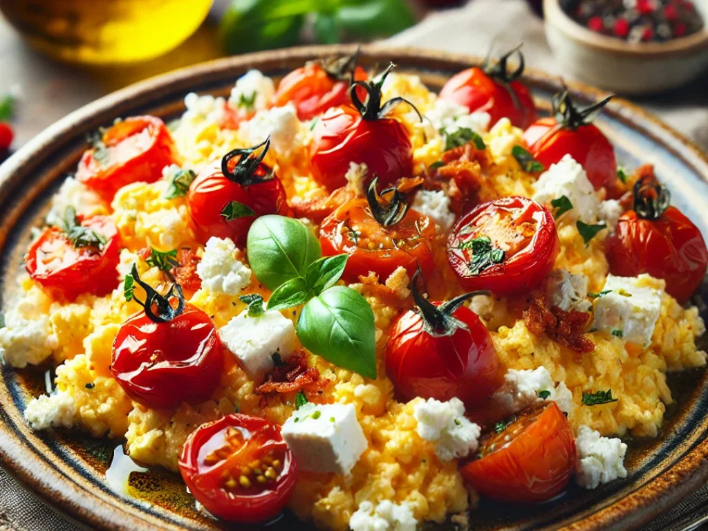 Rührei mit Feta & Tomaten