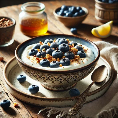 Tofu-Quark mit Beeren