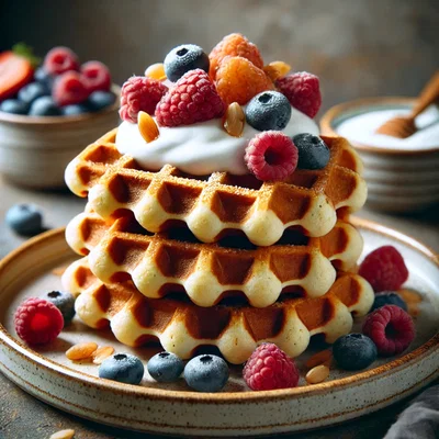 Protein-Waffeln mit Joghurt