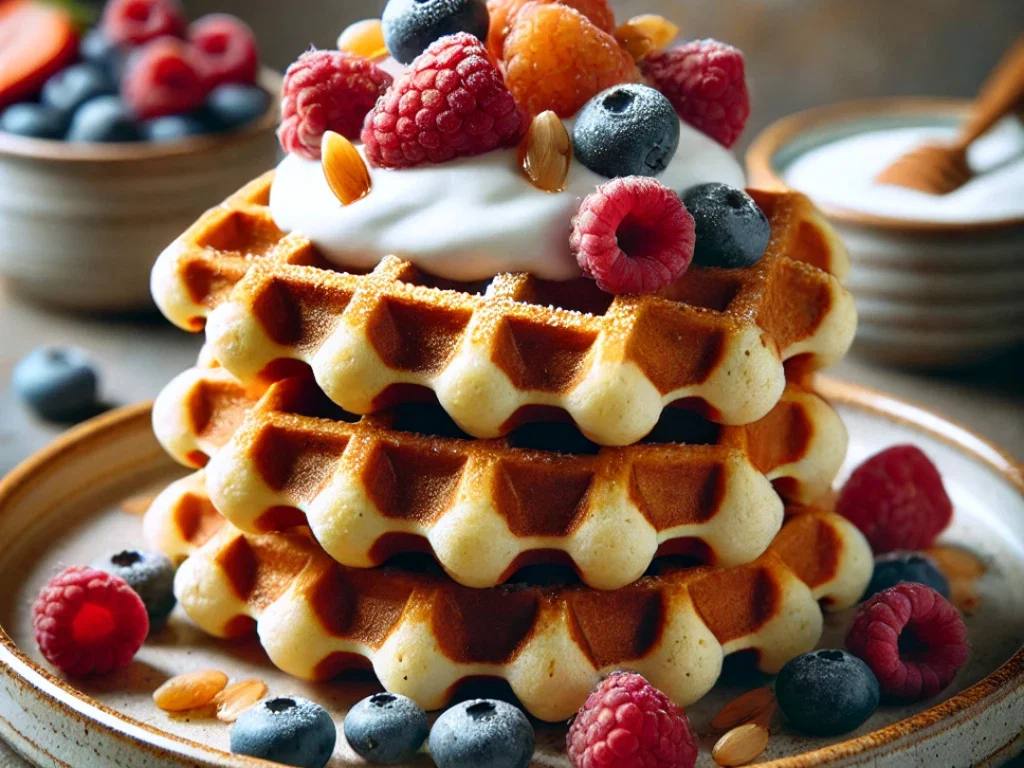 Protein-Waffeln mit Joghurt