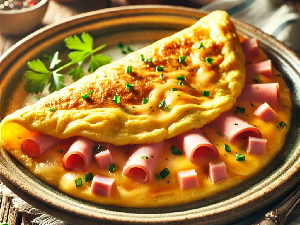Omelett mit Käse & Schinken