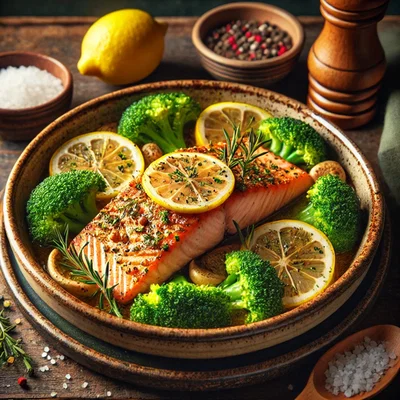 Zitronen-Knoblauch-Lachs