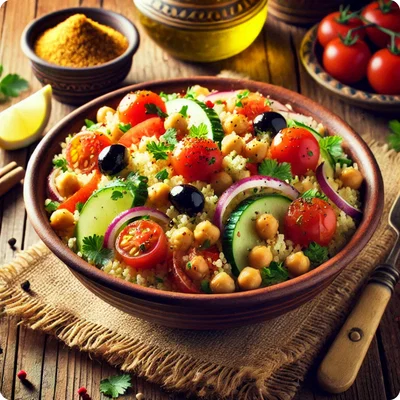 Mediterraner Couscous-Salat