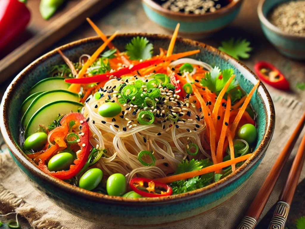 Asiatische Glasnudel-Bowl